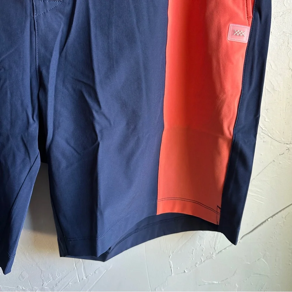 NWT Rhone Barrier Swim Shorts Navy and Orange Sz XXL 6” Inseam‎ Standard Fit
